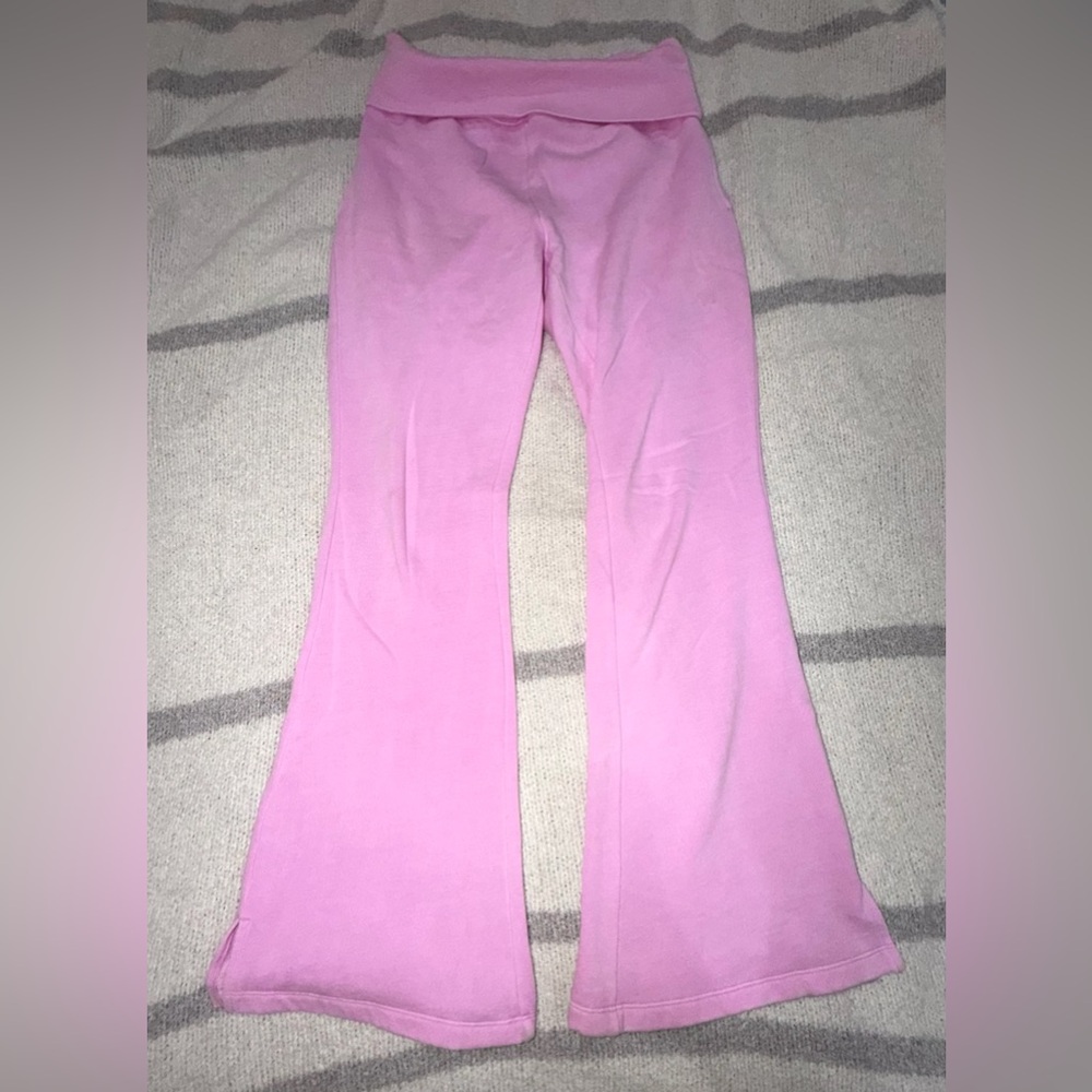 PINK Victoria's Secret Girls' Light Pink Flare Leggings